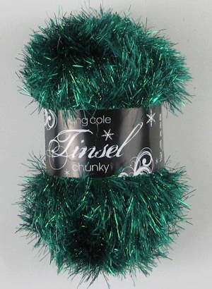 King Cole Tinsel Chunky 216 Emerald  50g
