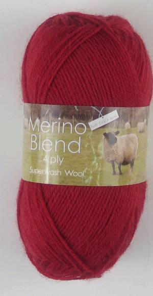 King Cole Merino Blend 4Ply 703 Cranberry  50g