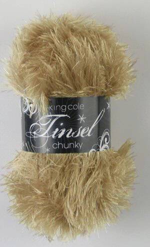 King Cole Tinsel Chunky 860 Latte 50g