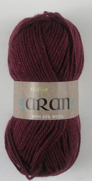 Hayfield Bonus Aran With Wool 764 Burgundy 400g