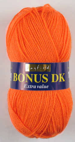 Hayfield Bonus DK 981 Bright Orange 100g