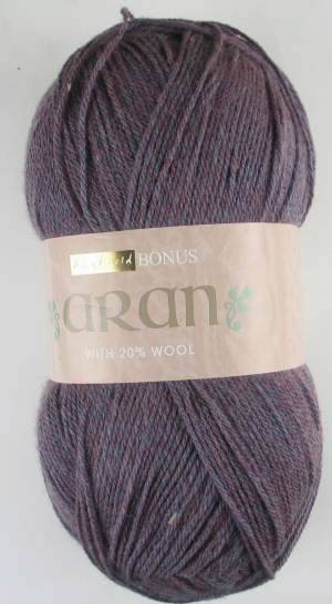 Hayfield Bonus Aran With Wool 871 Purple Heather 400g