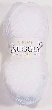 Sirdar Snuggly 3Ply 251 White 50g