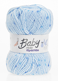 Baby Print Sparkle DK 655 Blue 100g