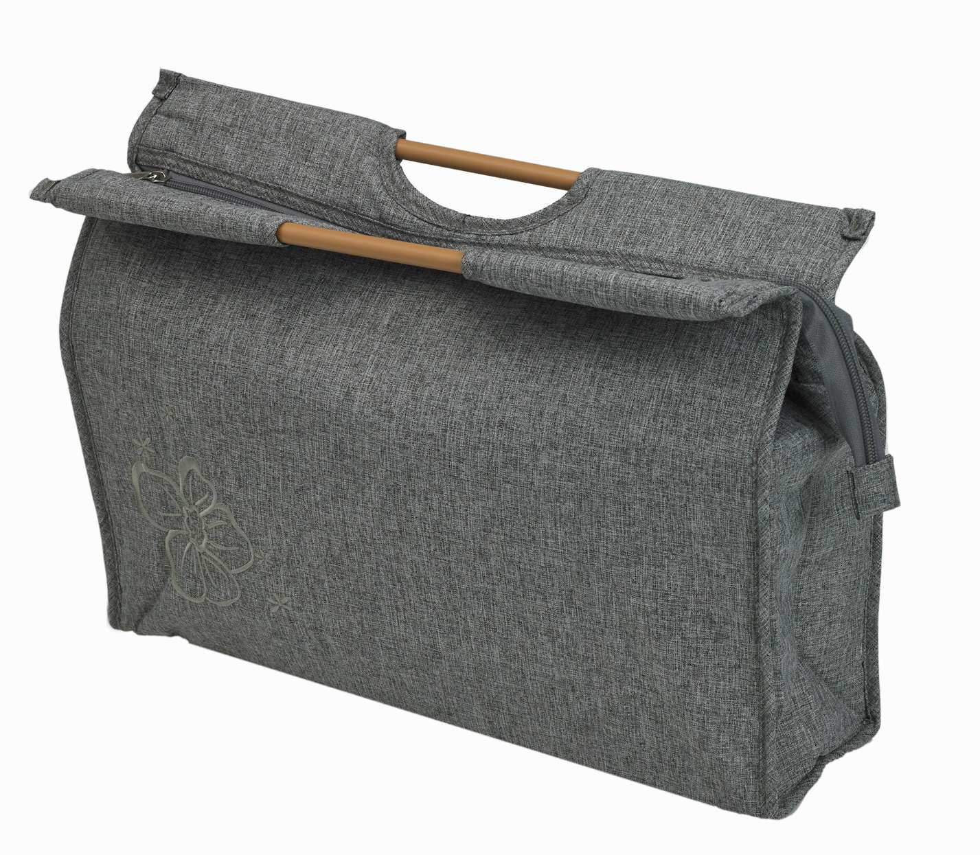Knitting Bags BFF526 Grey with Handles (Medium)