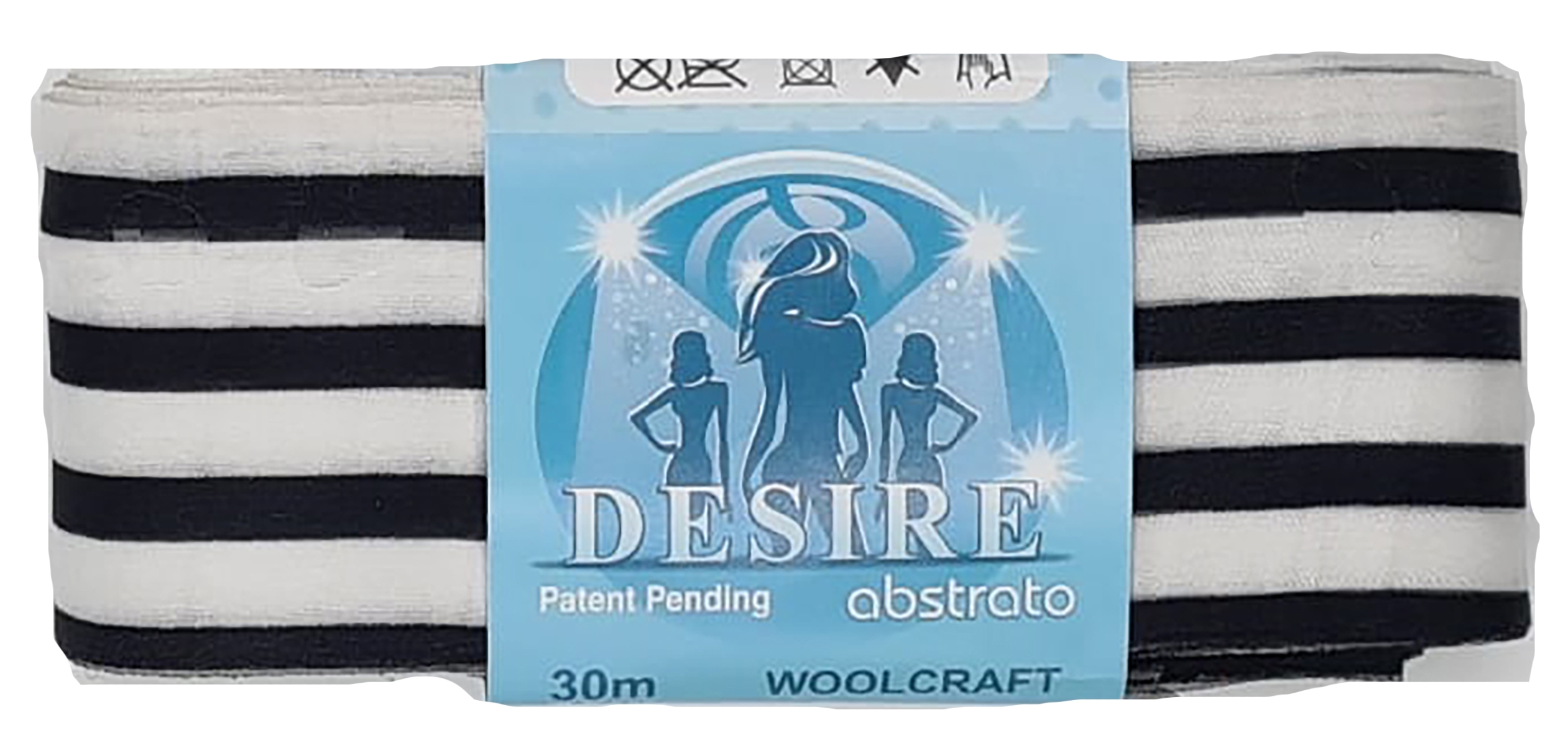 Woolcraft Desire Scarf 106 Black Stripe